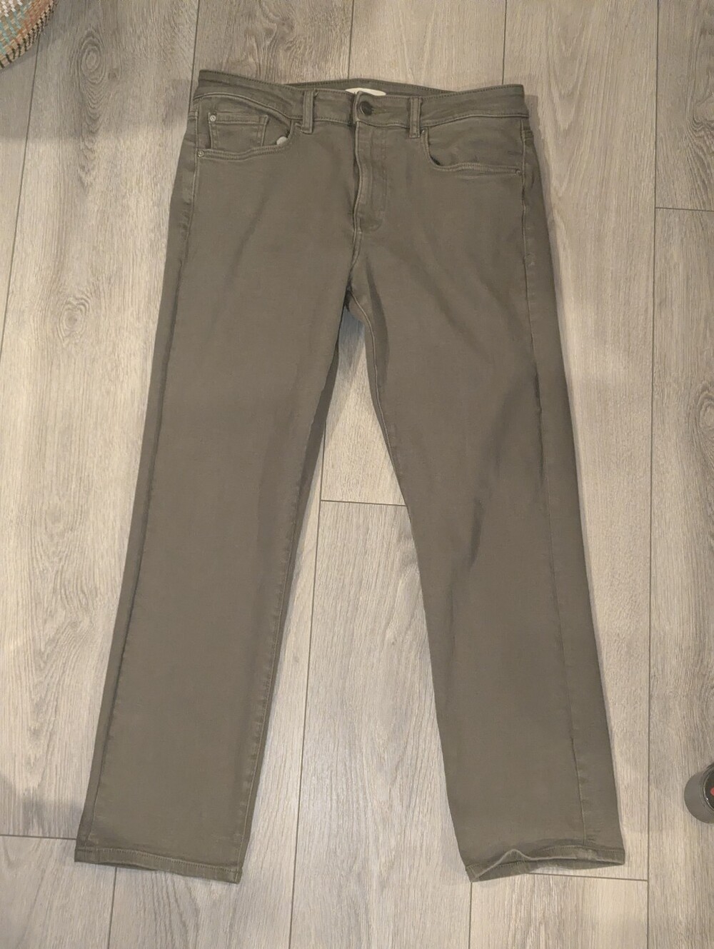 Warp + Weft ORD Chicago Straight Fit Stretch Jeans Olive